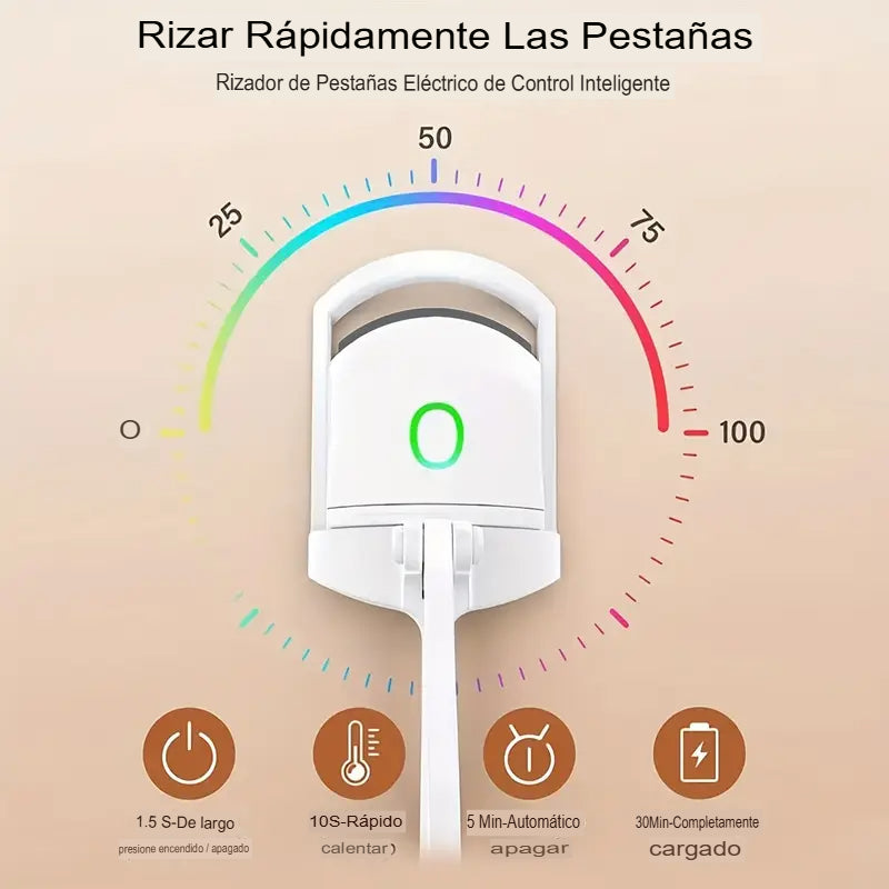 RIZADOR DE PESTAÑAS ELÉCTRICO PORTÁTIL