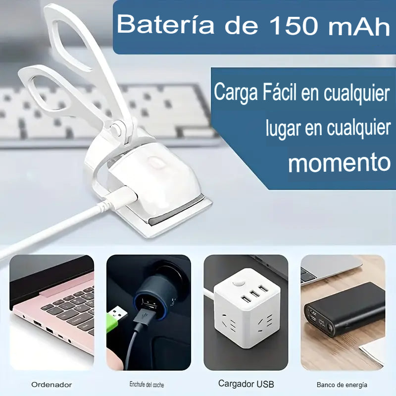 RIZADOR DE PESTAÑAS ELÉCTRICO PORTÁTIL